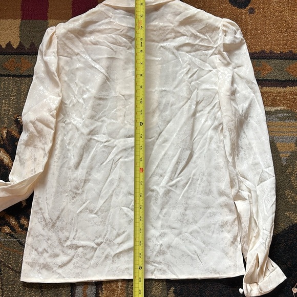 NWT Vintage Hattie 100% silk Blouse - Picture 6 of 7